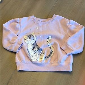 LIKE NEW Kids Cat Graphic Sweatshirt - Jumping Beans - 3T